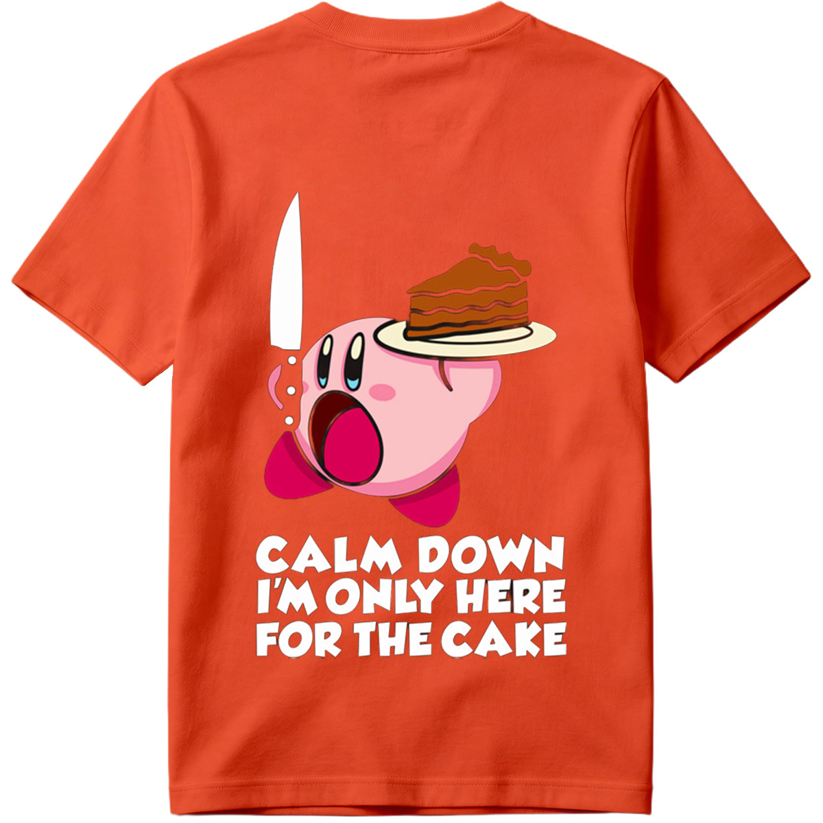 Kirby Cake Knife Humor - Tee