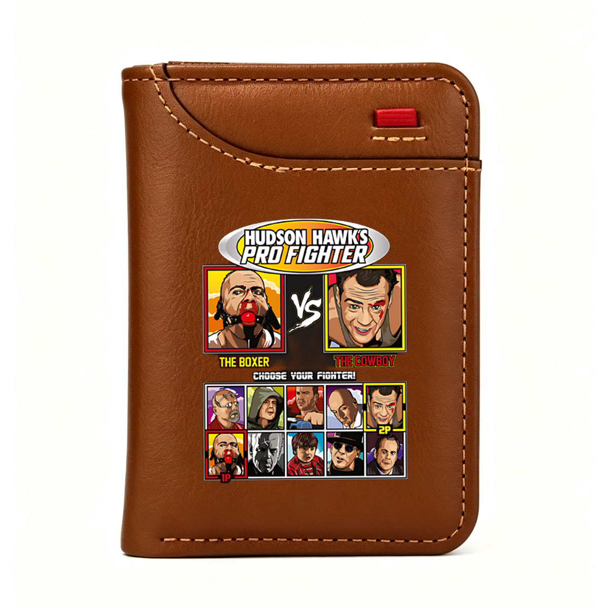 Hudson Hawks Pro Fighter: The Boxer vs The Cowboy - Choose Your Fighter! - Vertical Style Wallet