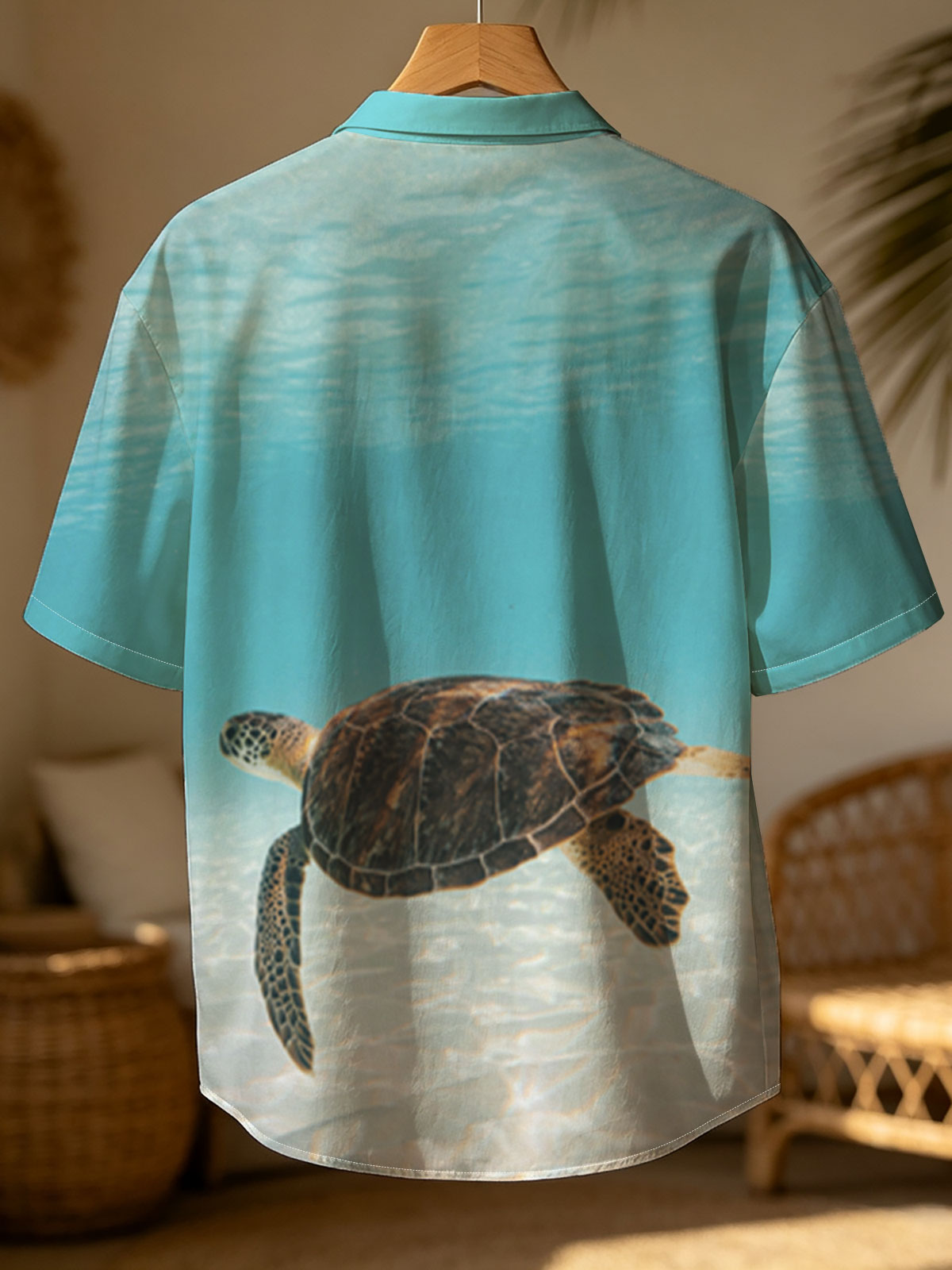 Sea Turtle Swimming in Clear Blue Water -  Shirt