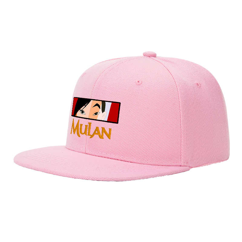 Flat Brim Baseball Cap Mulan Face Graphic Streetwear Underground Skate Style for Basketball Court Skate Park Urban Scene Skaters Rappers Streetwear Enthusiasts
