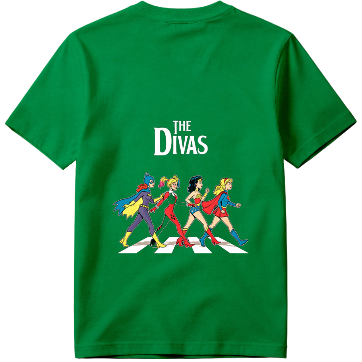 The Divas: Batgirl, Harley Quinn, Wonder Woman, Supergirl - Tee