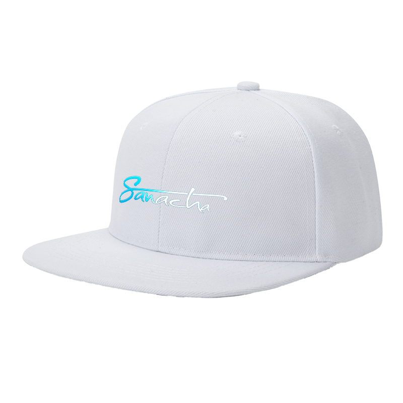 Flat Brim Baseball Cap Sanacha Logo Print Streetwear Underground Skate Style for Basketball Court Skate Park Urban Lifestyle Hip Hop Riders and Streetwear Enthusiasts