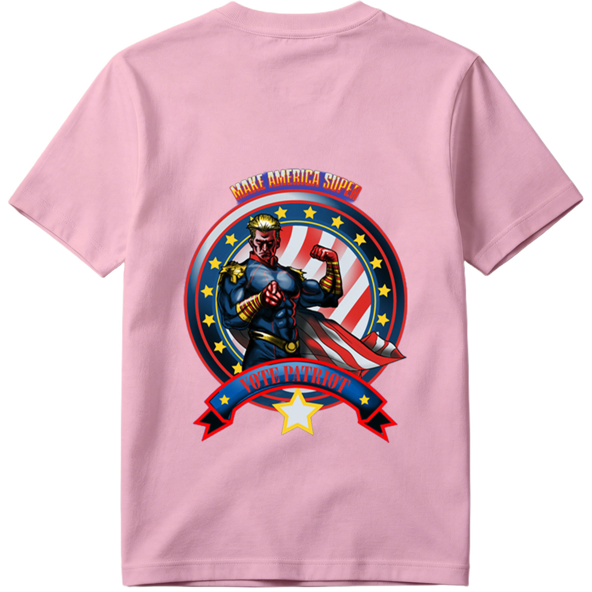 Make America Super: Vote Patriot - Captain America Inspired Hero - Tee
