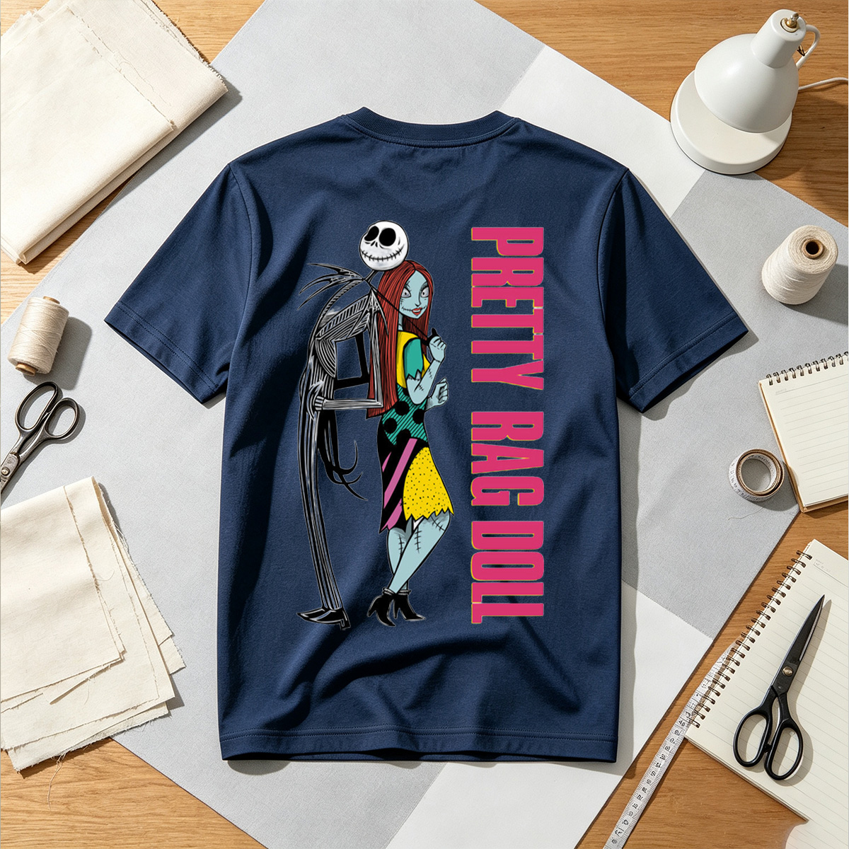 The Nightmare Before Christmas: Jack Skellington and Sally - Pretty Rag Doll - Tee