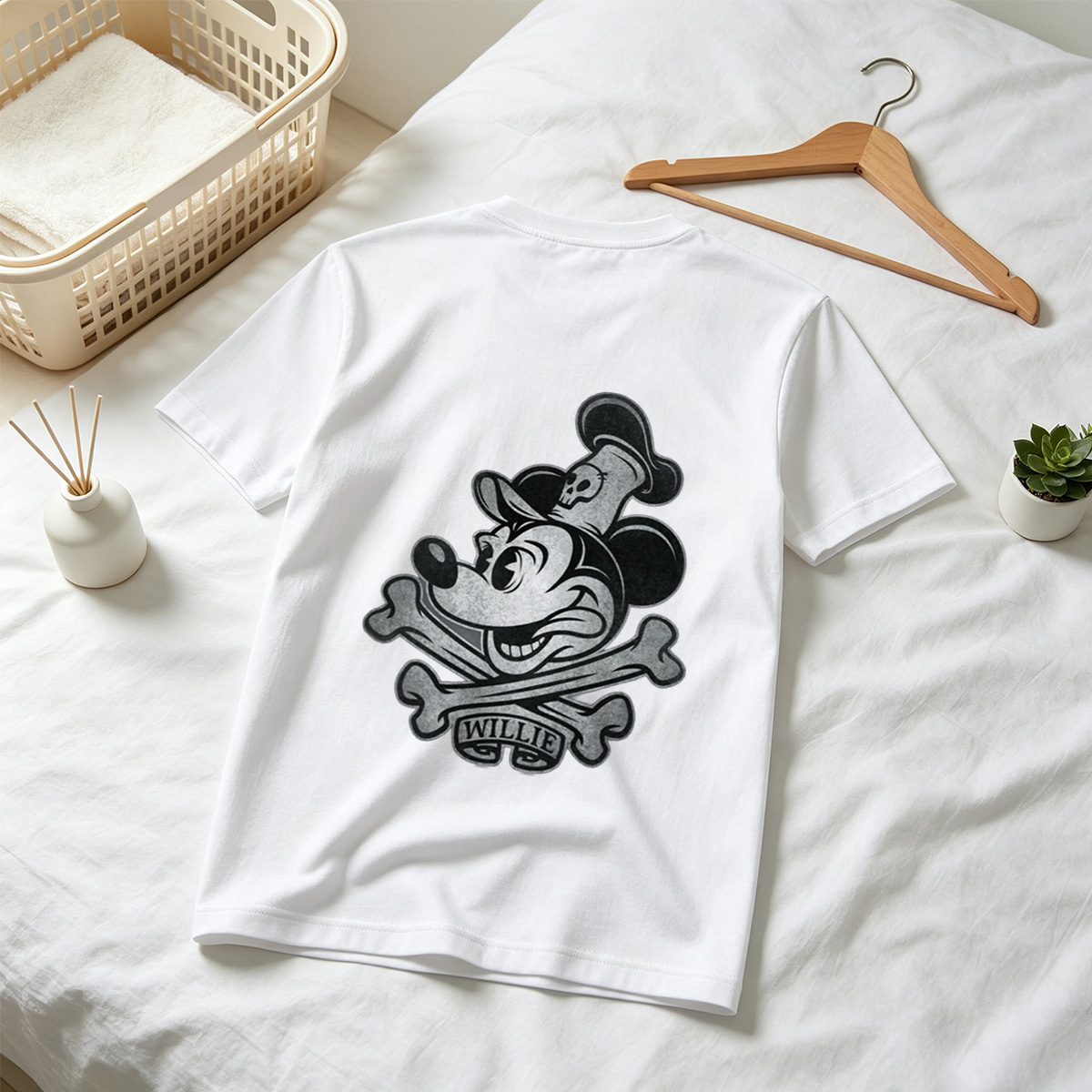 Mickey Mouse Pirate Skull and Crossbones Design - Tee