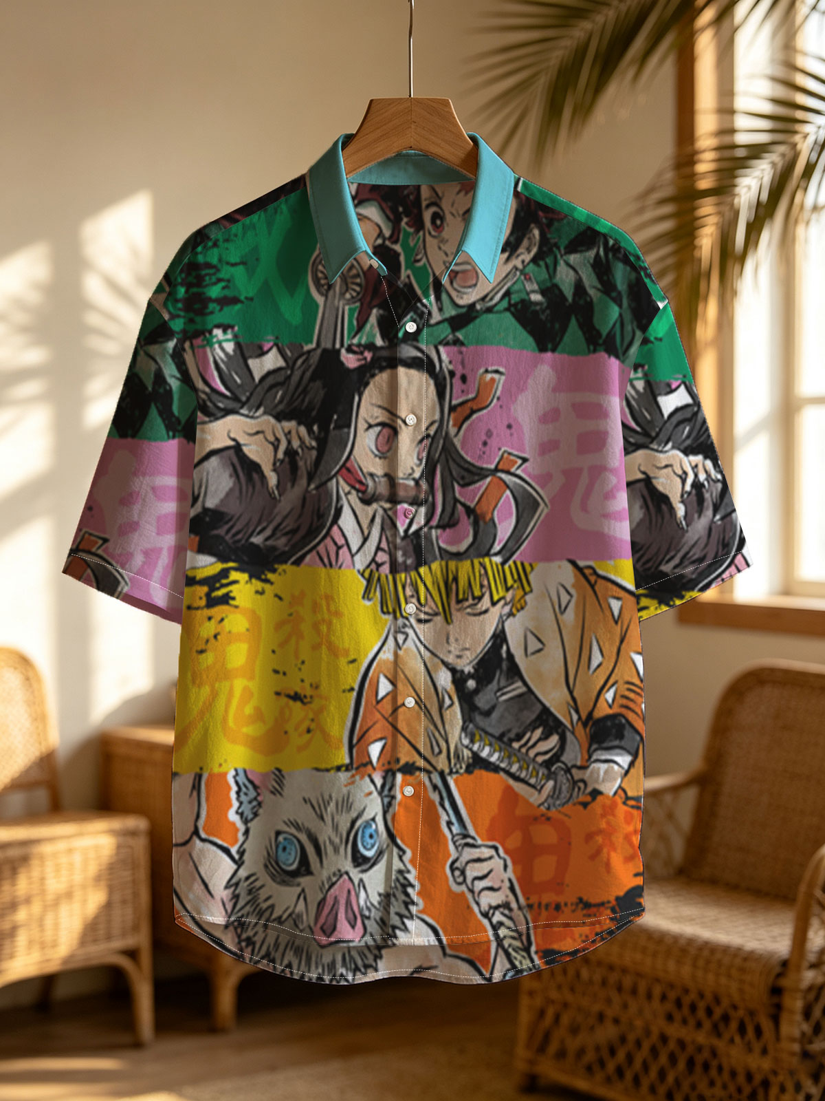 Demon Slayer: Tanjiro, Nezuko, Zenitsu, and Inosuke in Action -  Shirt
