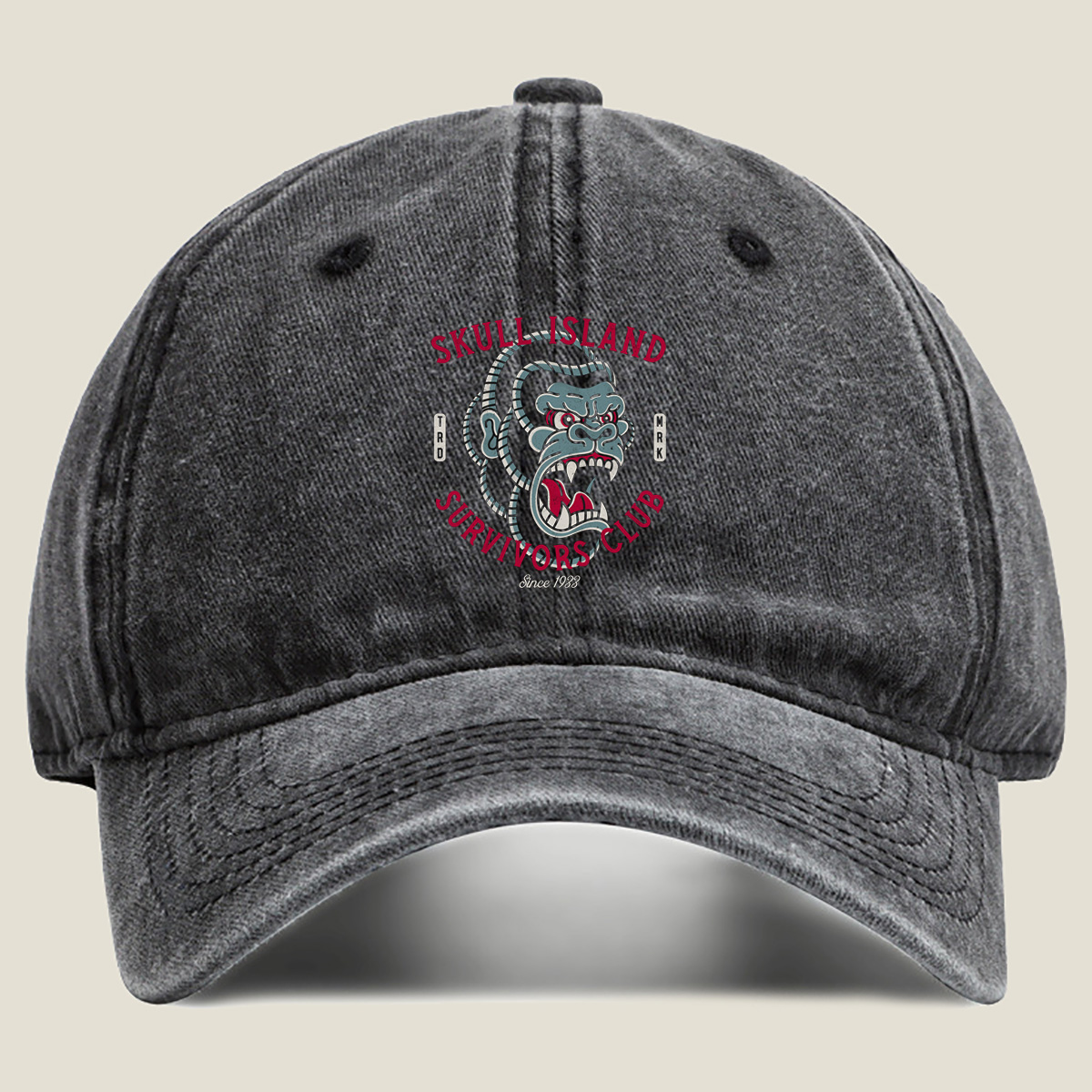 Skull Island Survivors Club: King Kong - Washed Denim - Baseball Cap