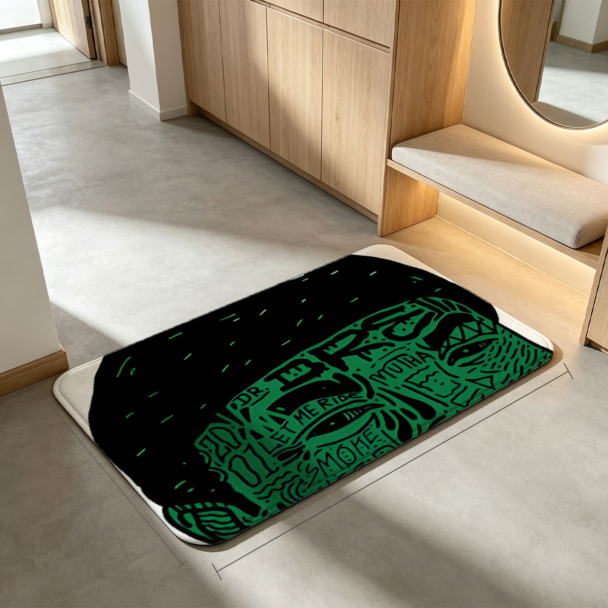 Dr. Dre: The Chronic, Born 1965, West Coast Rap Legend - Flannel floor mat