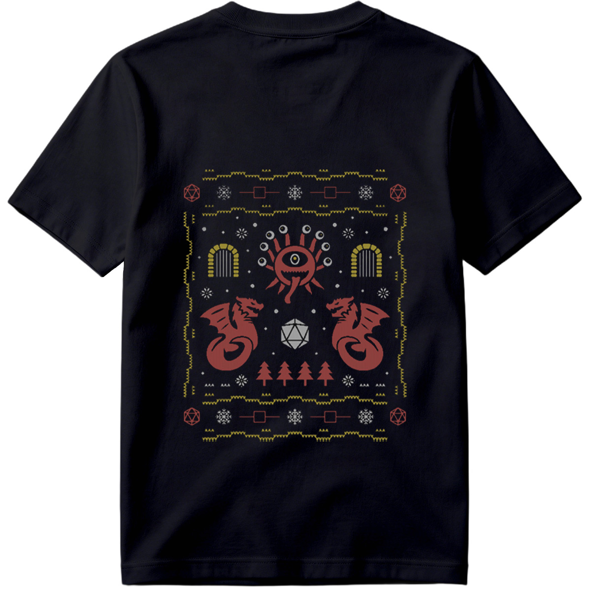 D&D Holiday Dragon & Eye of Vecna Sweater - Tee