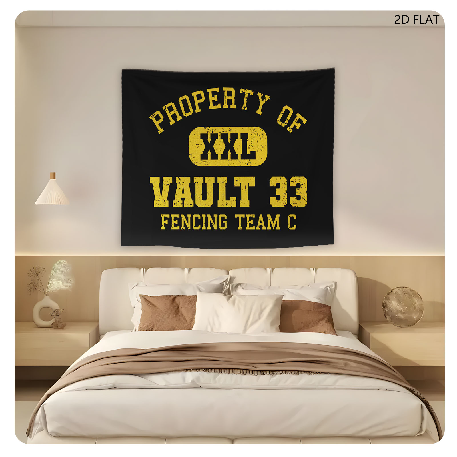 Vault 33 Fencing Team C Property of XXL - Tapestry