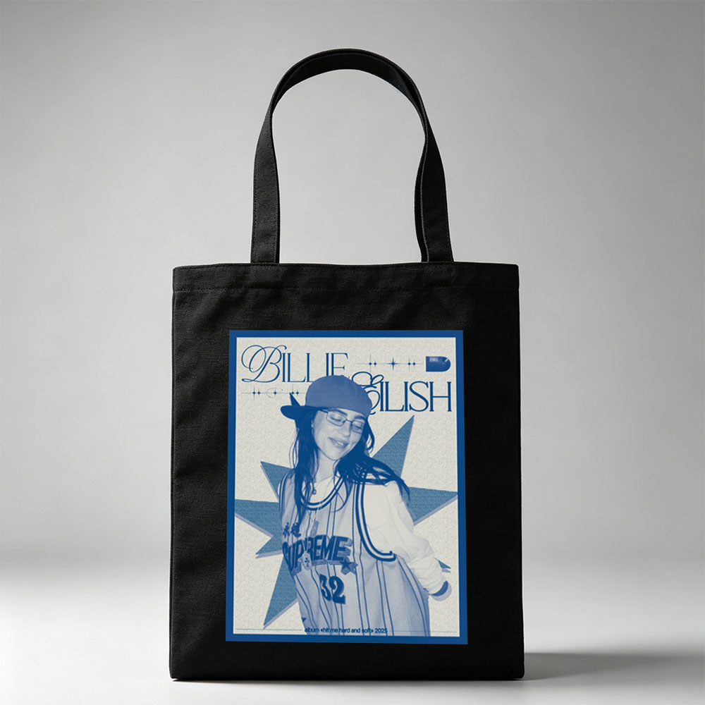 Billie Eilish in Baseball Jersey Pose on Album Art for 