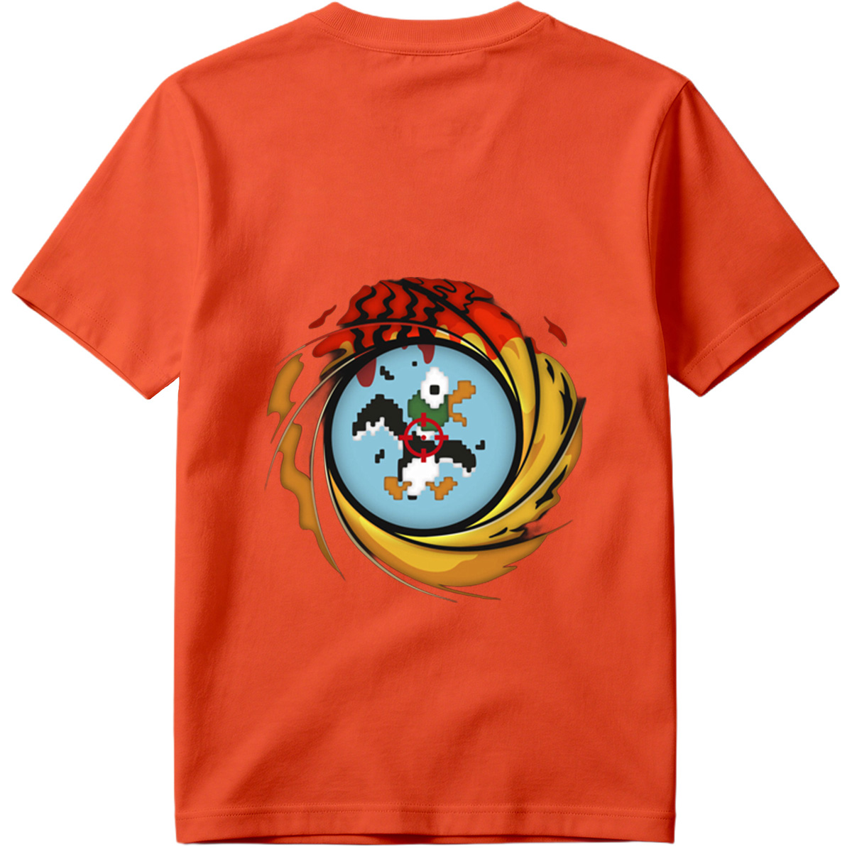 Duck Hunt: Pixel Duck in the Crosshairs - Tee