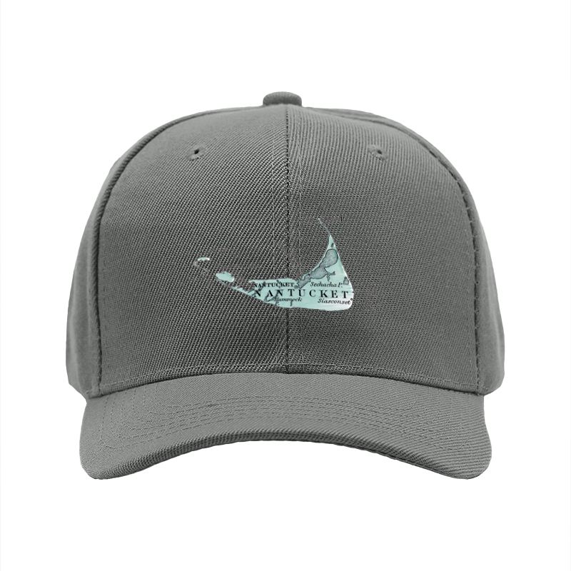 1pc New Baseball Cap with Nantucket Island Print and Text Design Unisex Adjustable Hat for Outdoor Activities Travel and Casual Wear Suitable for Adults and Teens