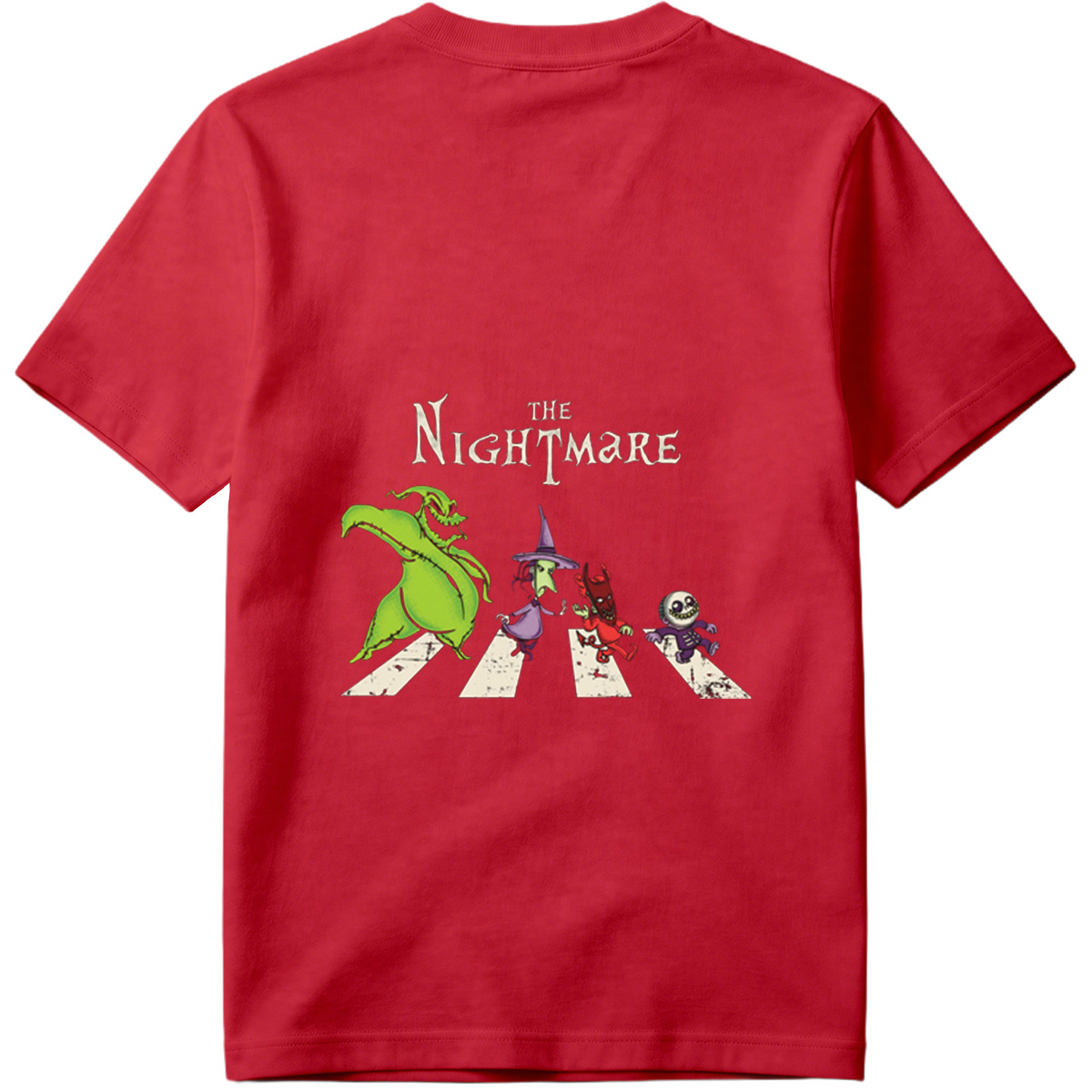 The Nightmare: Oogie Boogie, Witch, Devil, and Jack Skellington Crossing - Tee