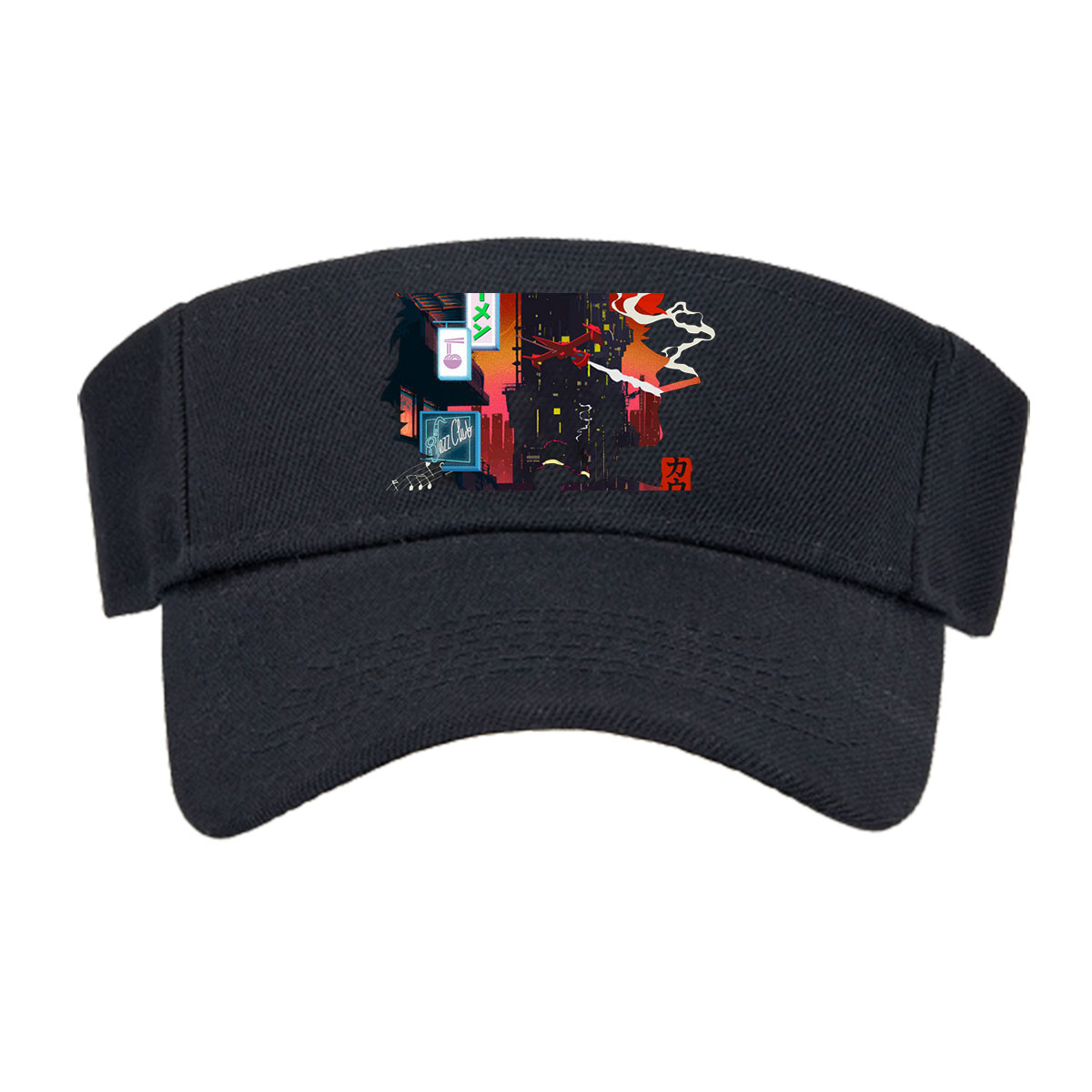 Cowboy in Neon City: Ramen, Jazz Club, and Flying Plane -  Visor cap