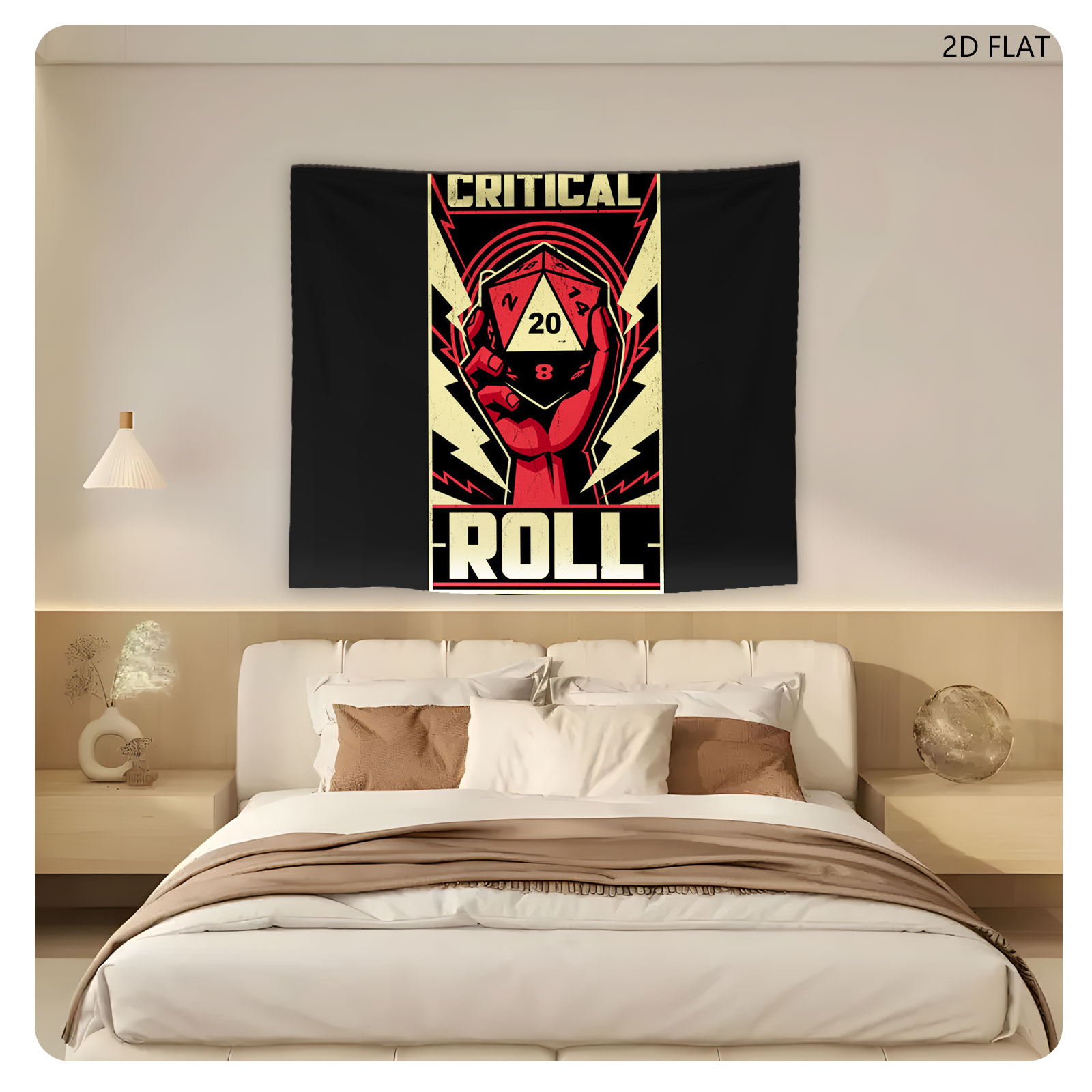Critical Roll: D20 Dice Hand Poster - Tapestry