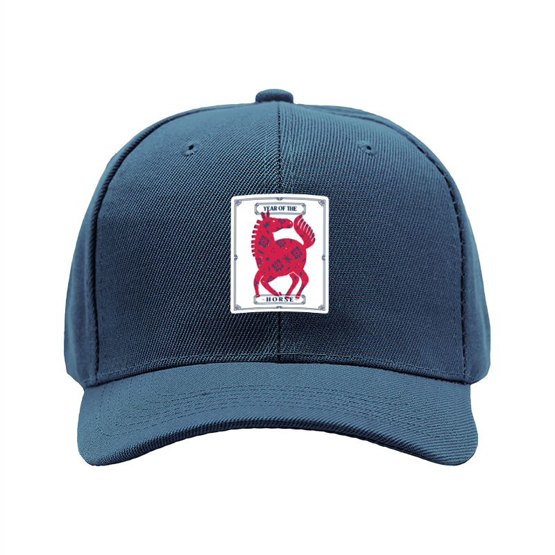 1pc New Baseball Cap Year of the Horse Print Design Unisex Adjustable Hat for Outdoor Activities and Casual Wear Suitable for Adults