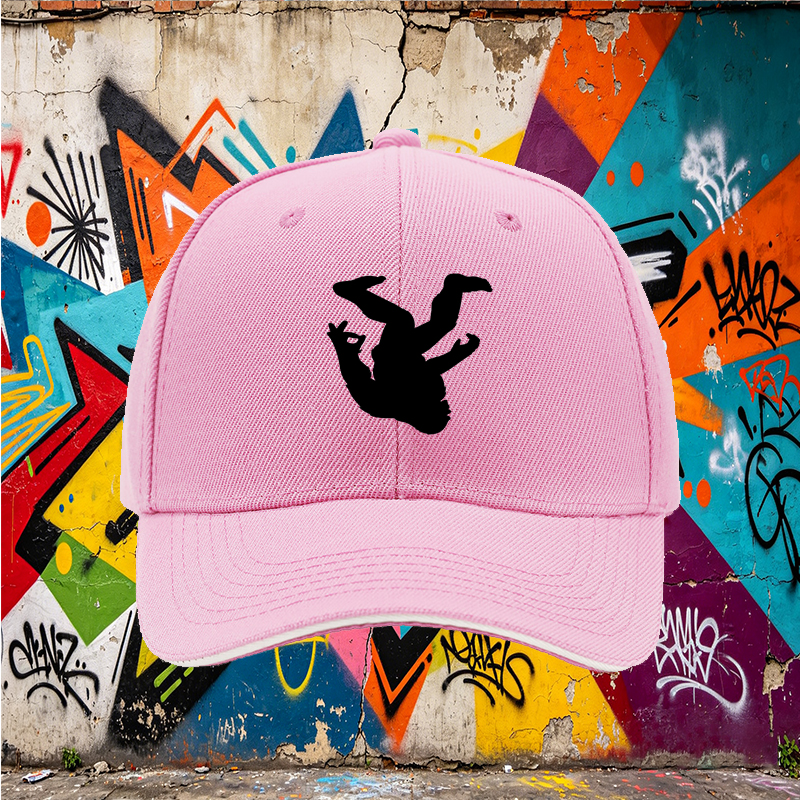Unisex Classic Sandwich Hat with Bigfoot Silhouette Print - Lightweight Cotton Cap for Outdoor Adventures, Hiking, Camping, and Casual Wear - Perfect for Nature Enthusiasts and Adventure Seekers