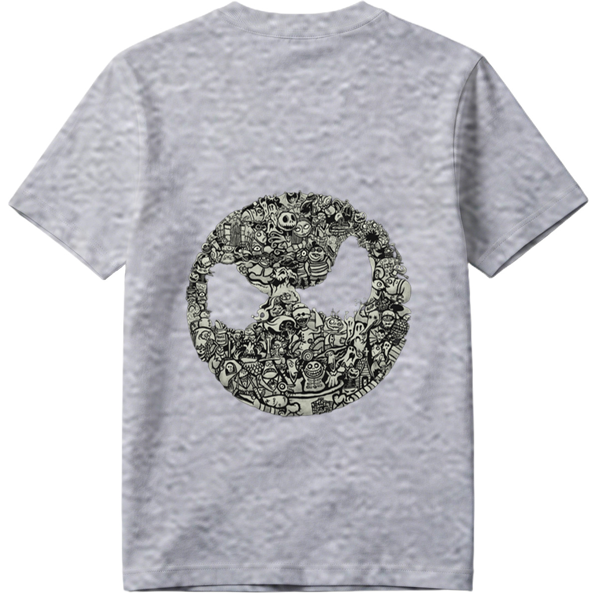 Tim Burton's Nightmare Before Christmas Character Collage - Tee