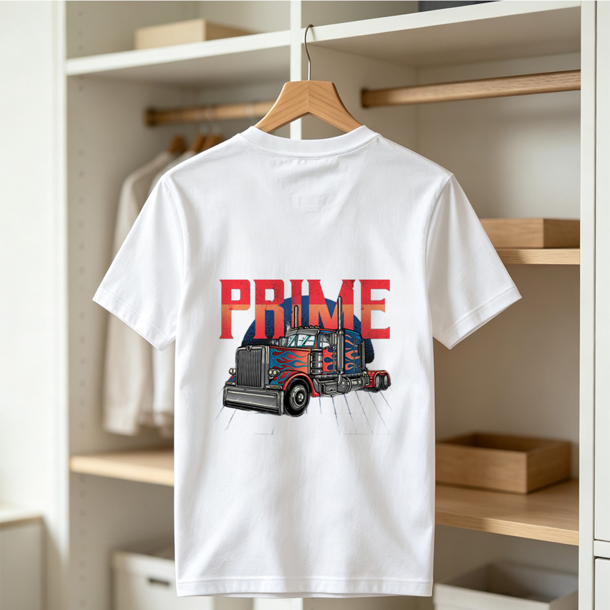 Prime Transport Service - Optimus Prime Truck Design - Tee