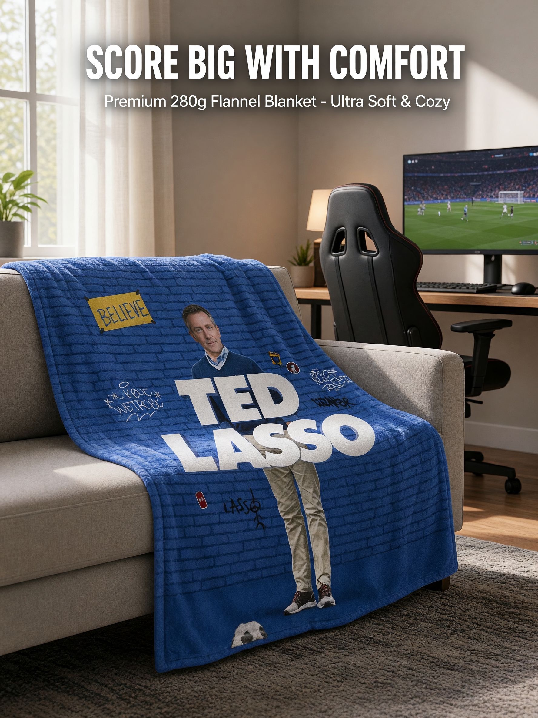 Custom Face Blanket Personalized Photo Throw Ultra Soft Flannel Fleece Warm Blanket for Couch Bed Ideal Novelty Gift