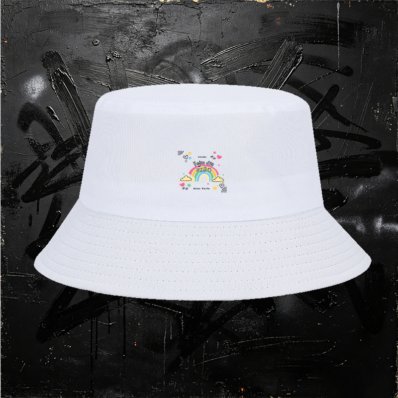 Unisex Bucket Hat with Rainbow and 