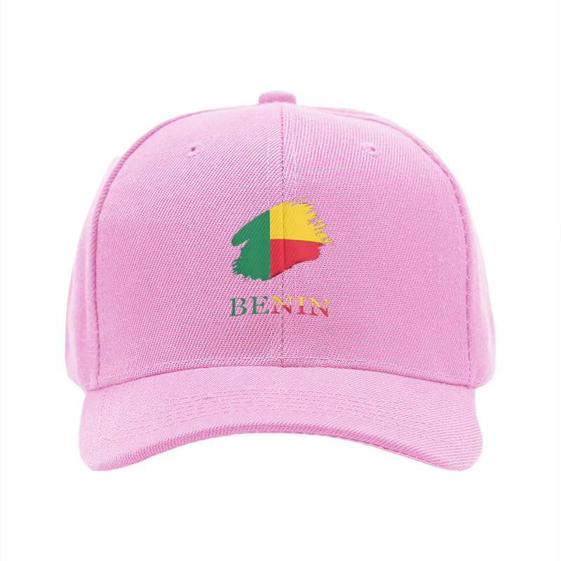 1pc New Baseball Cap with Benin Flag Print and Text Design Unisex Adjustable Hat for Outdoor Activities and Daily Wear Suitable for Adults Who Love National Culture and Fashion Styles