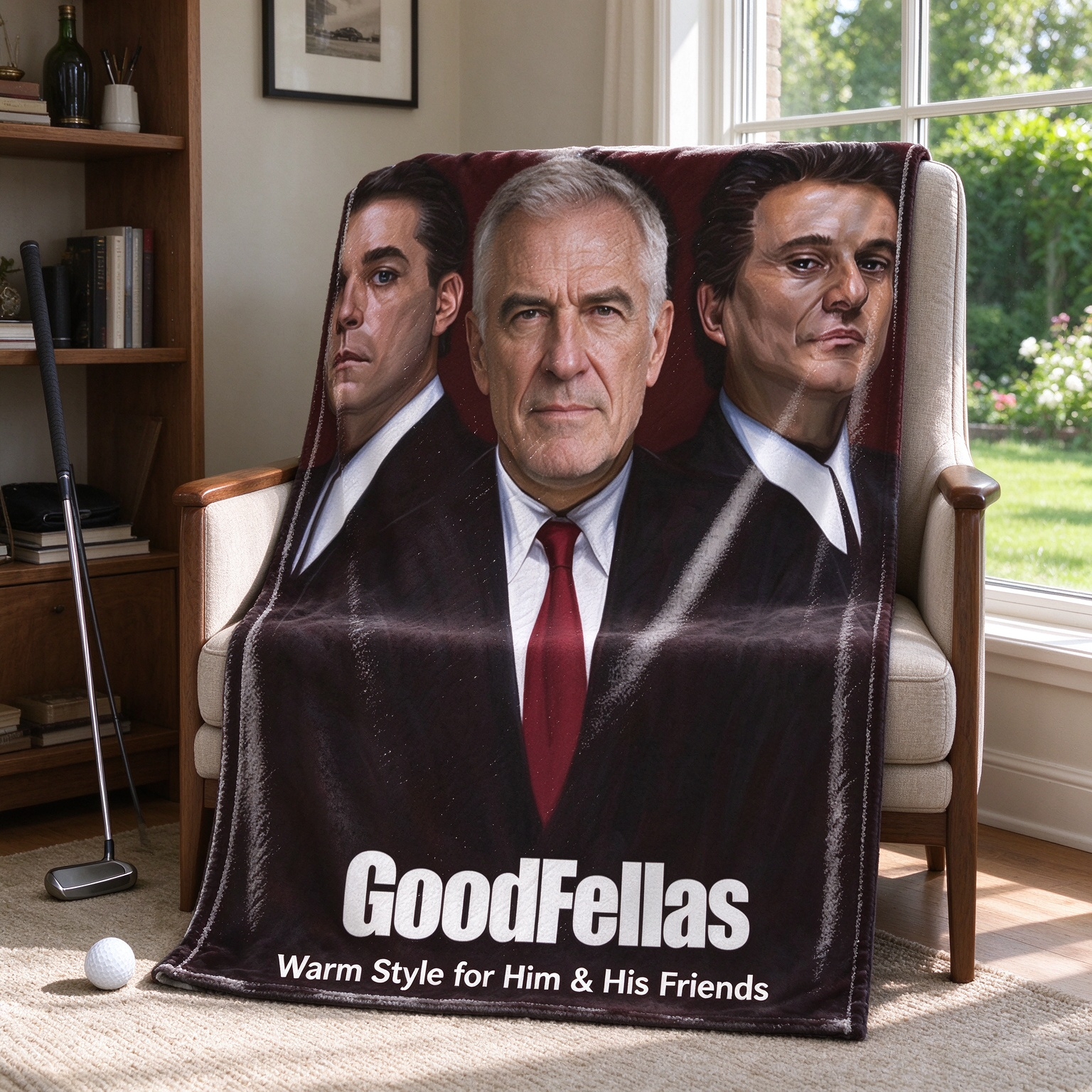 Custom Face Photo Flannel Throw Blanket, Soft Anti-Pilling Fleece Bed Spread, Ideal Personalized Gift for Movie Fans