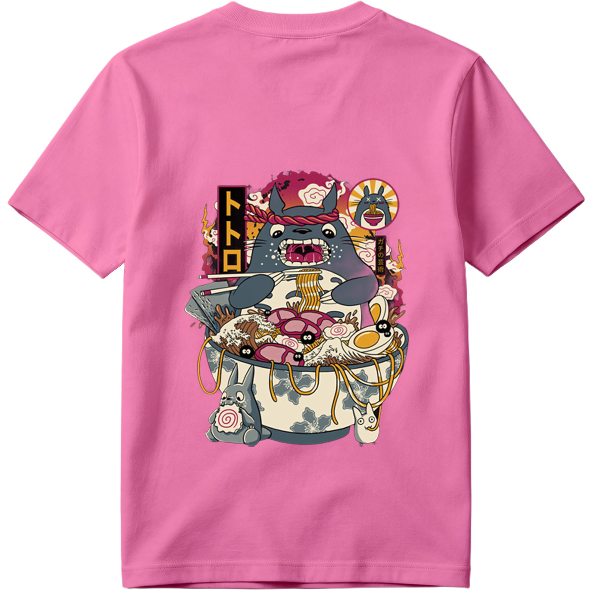 Totoro Ramen Bowl Featuring Totoro and Friends - Tee