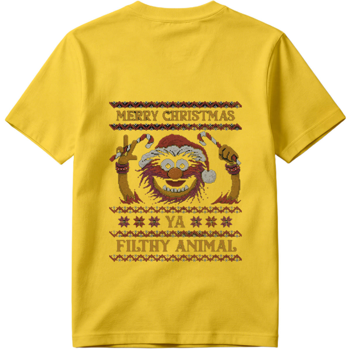 Muppets Animal Christmas Sweater Design - Tee