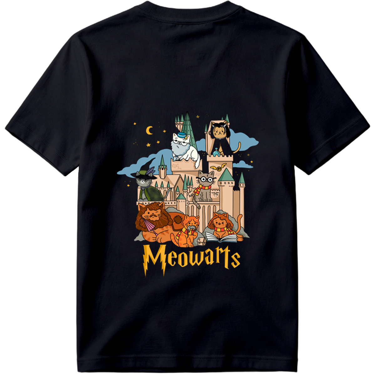 Meowarts: Cats in a Magical Castle - Tee