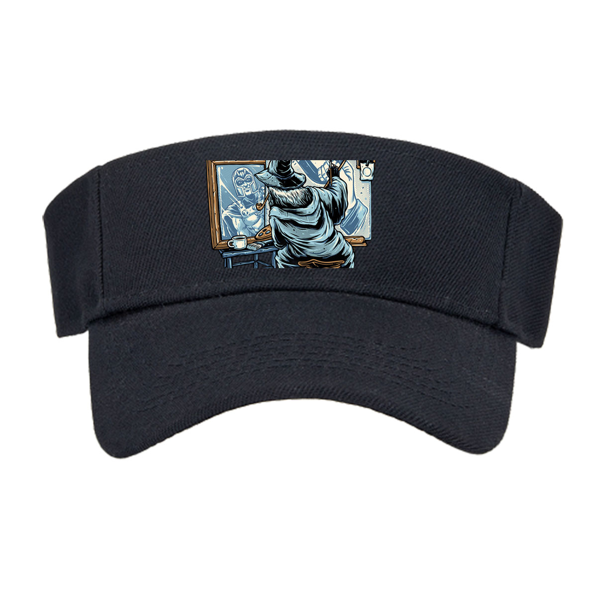 Wizard Artist Paints Loki on Canvas -  Visor cap