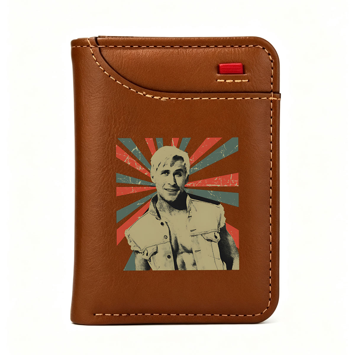 Ryan Gosling in a Vintage Military Jacket Poster - Vertical Style Wallet