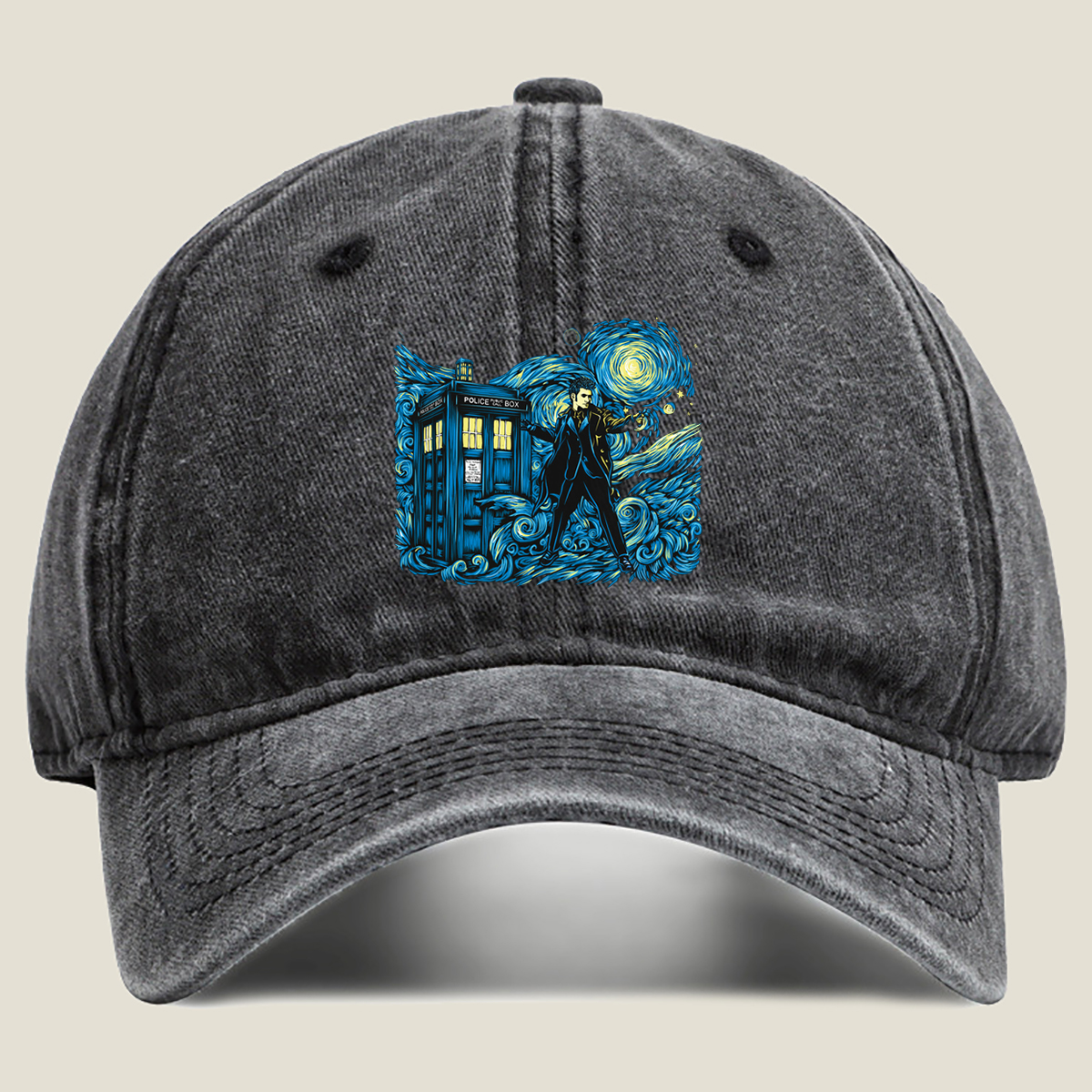 Doctor Who: TARDIS and the Time Lord - Washed Denim - Baseball Cap