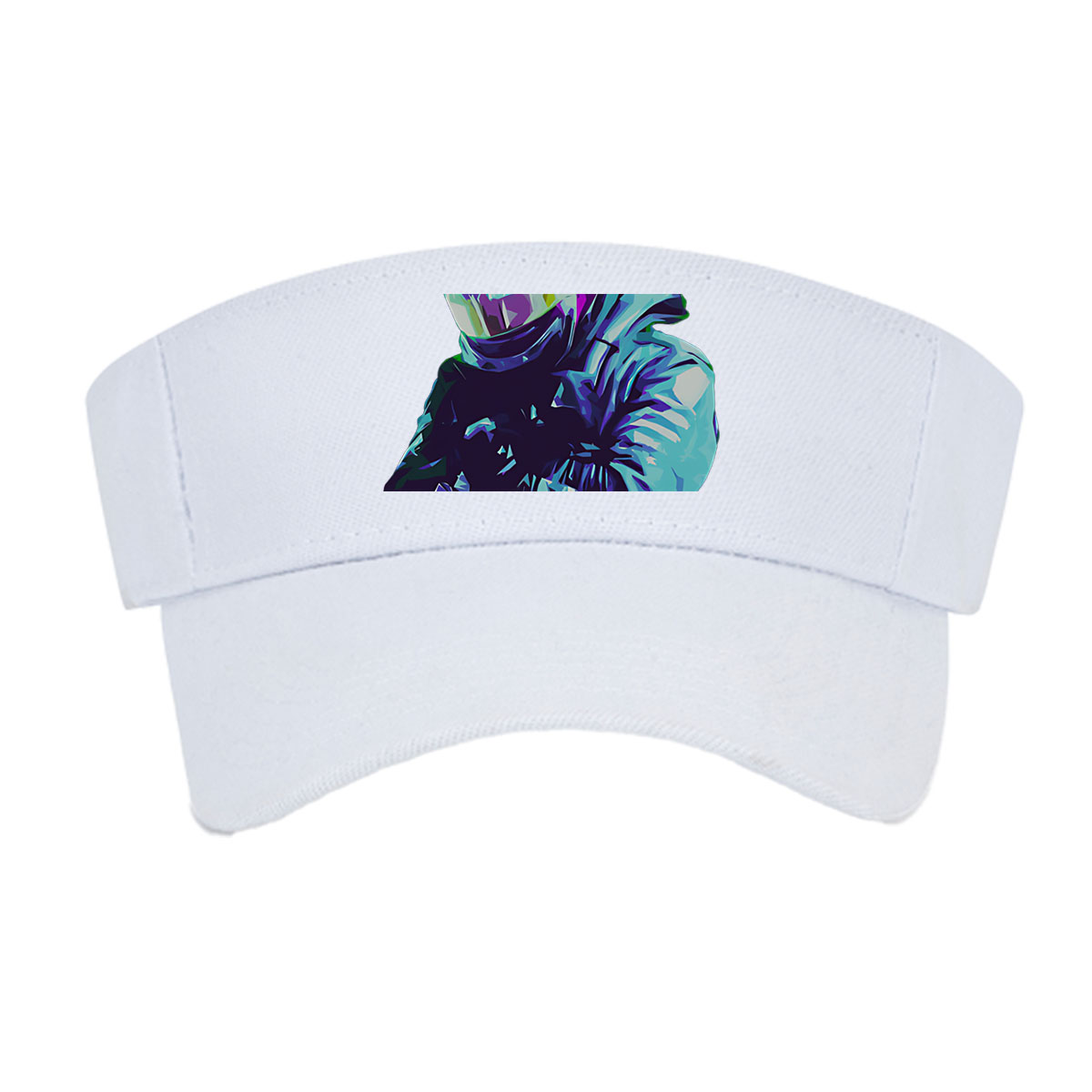 Futuristic Racer in Neon Gear -  Visor cap