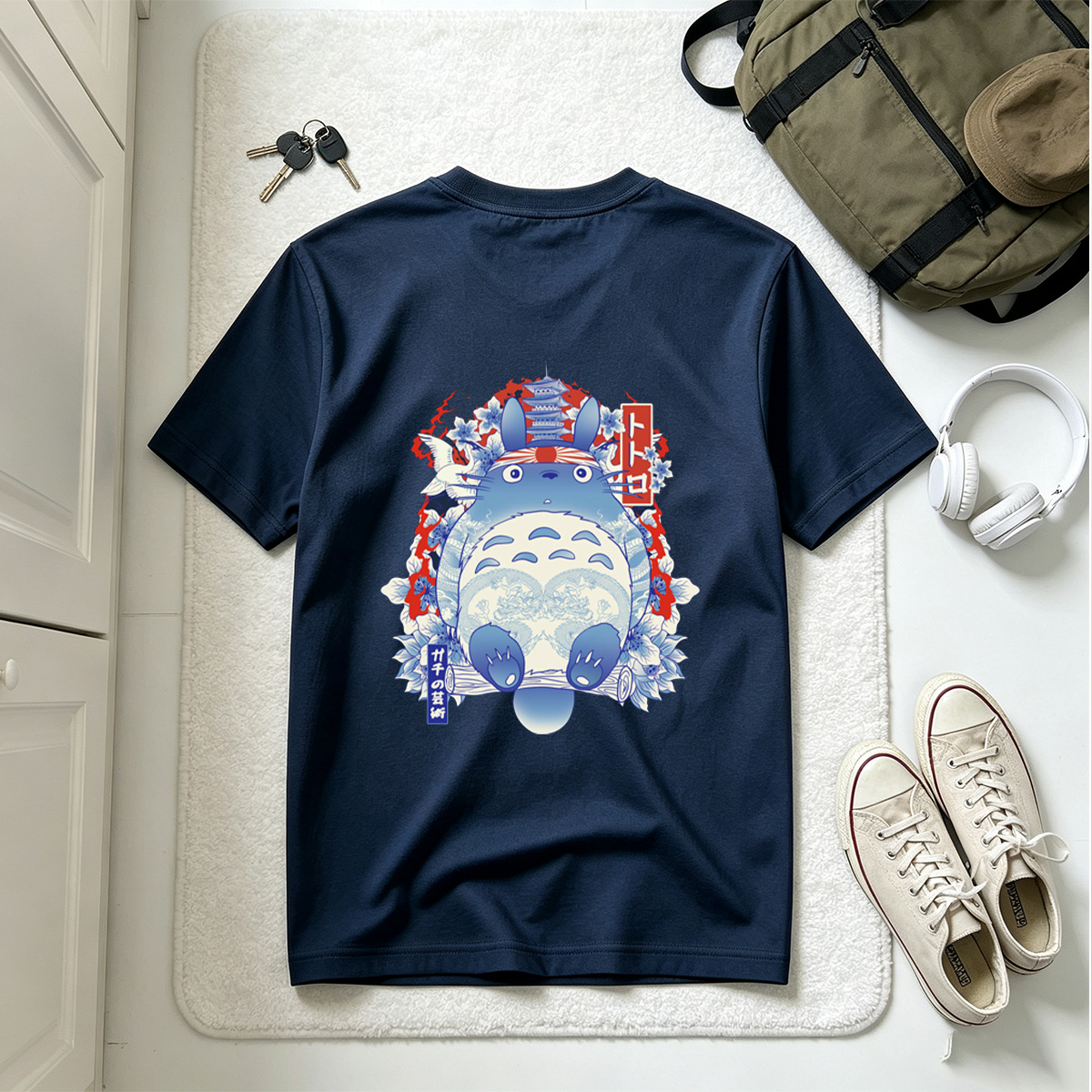 Totoro Japanese Art Design - Tee