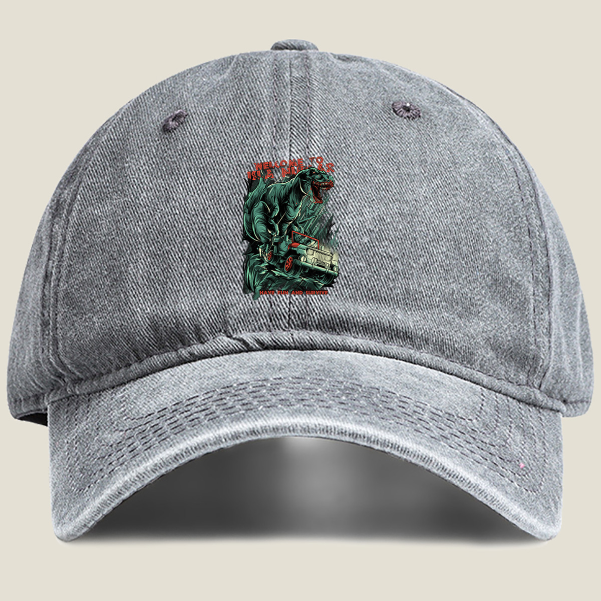 T-Rex vs Jeep: Welcome to Kla Nutar - Washed Denim - Baseball Cap