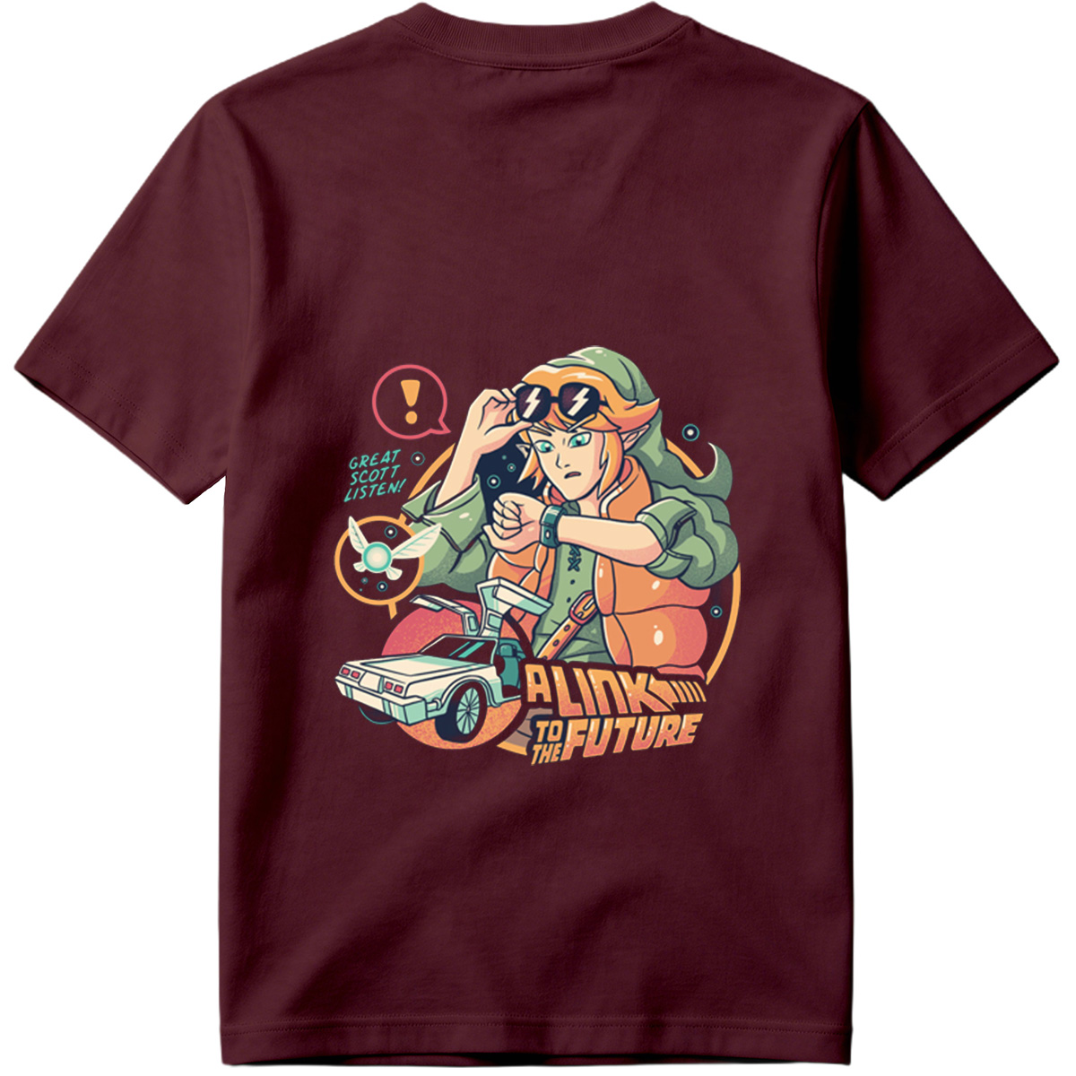 A Link to the Future: Zelda Meets Back to the Future - Tee