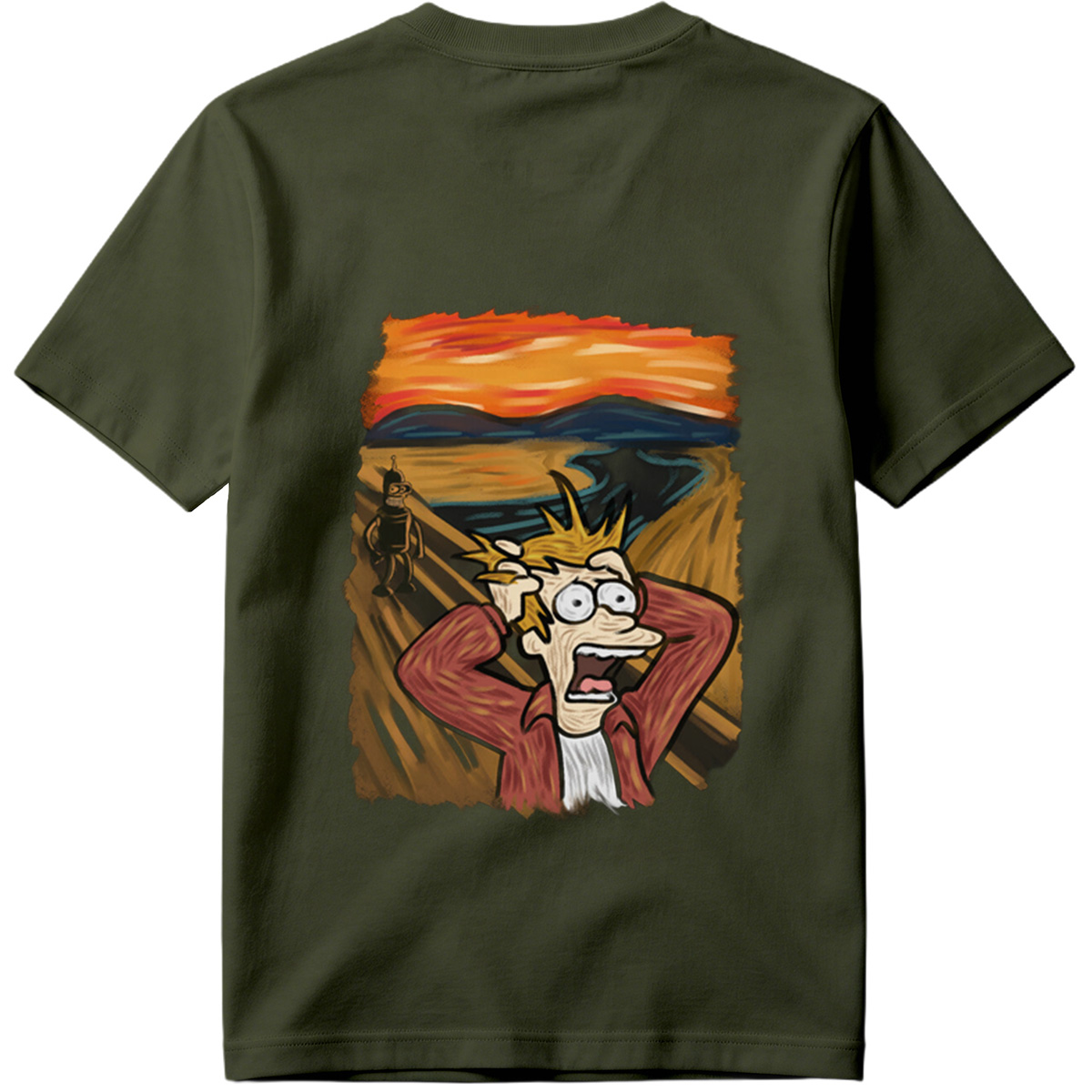 Futurama: Fry and Bender in the Desert Sunset - Tee