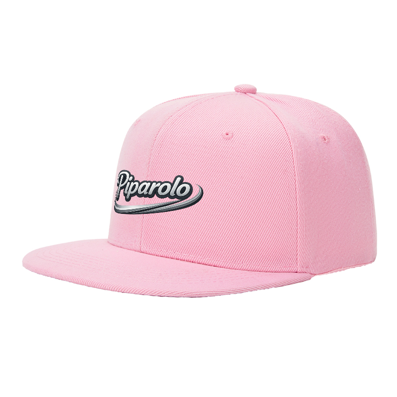 Flat Brim Baseball Cap Piparolo Logo Print Streetwear Underground Skate Style for Basketball Court Skate Park Urban Lifestyle Hip Hop Artists Skaters Streetwear Enthusiasts