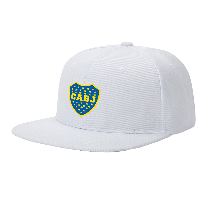 Flat Brim Baseball Cap CABJ Shield Logo Print Streetwear Underground Skate Style for Basketball Court Skate Park Urban Lifestyle Skateboarders Rappers Streetwear Enthusiasts