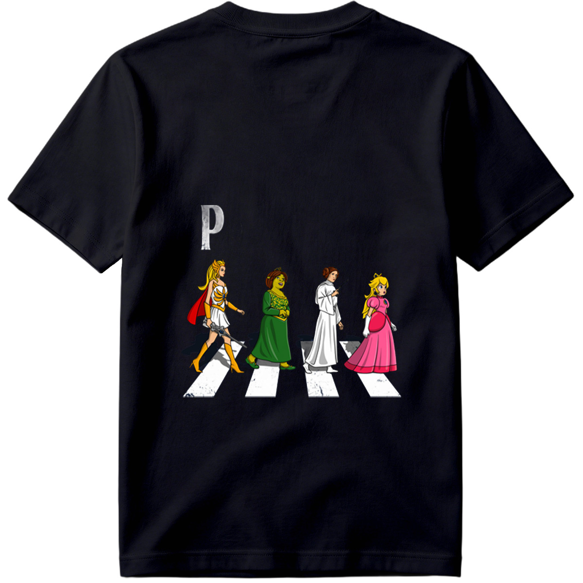 The Princesses: Wonder Woman, Shrek, Princess Leia, and Princess Peach - Tee