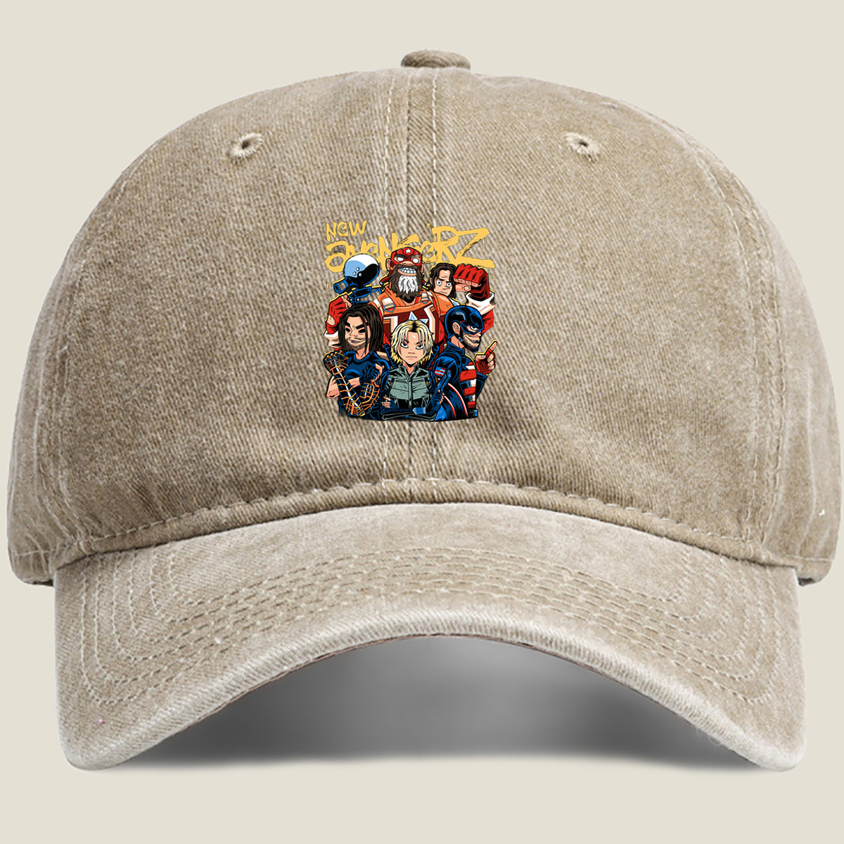 New Avengers: Captain America, Iron Man, Thor, Black Widow, Hulk, Hawkeye - Washed Denim - Baseball Cap