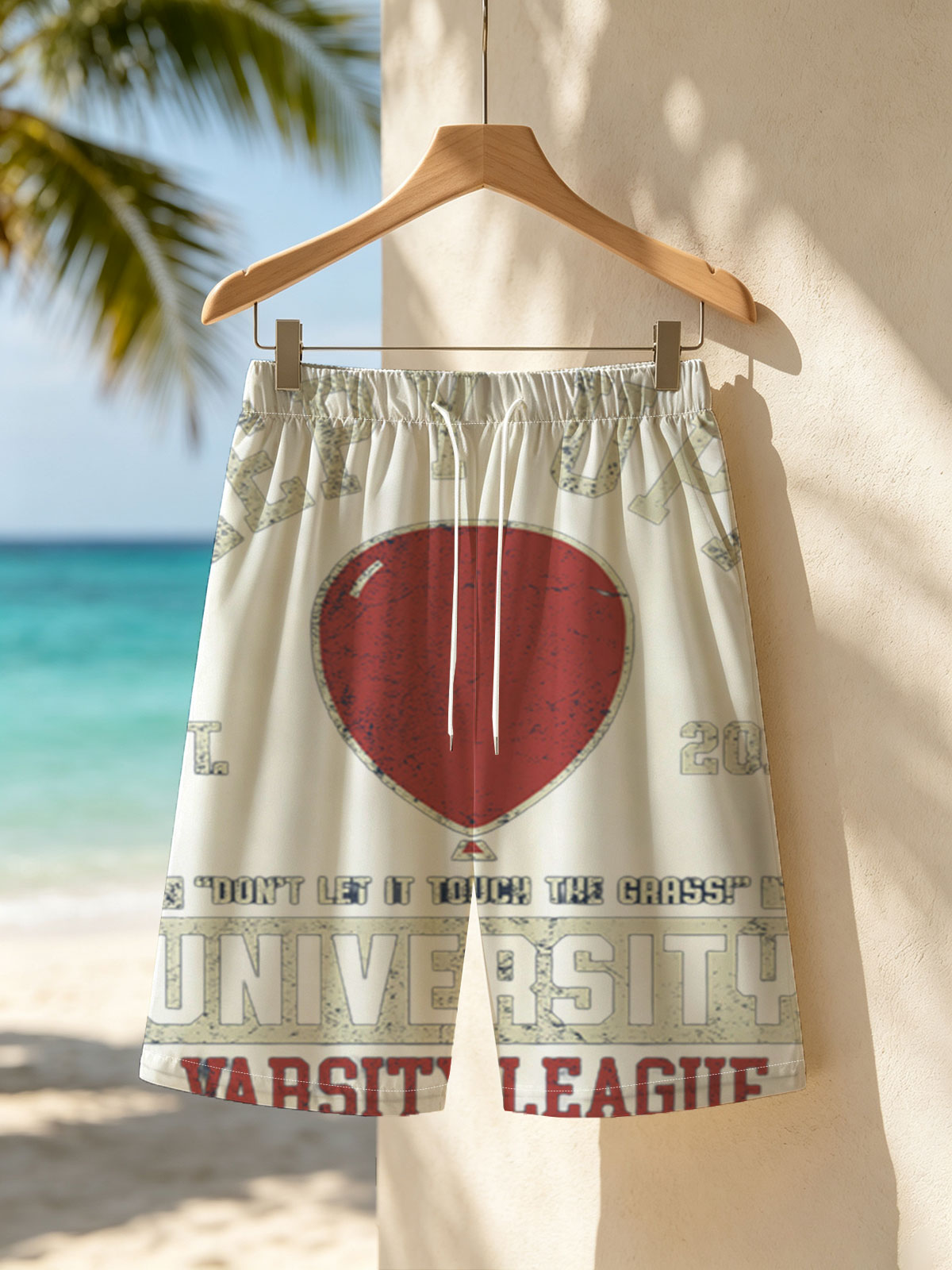 Keepy Uppy University Varsity League: Don't Let It Touch the Grass! -  Beach shorts
