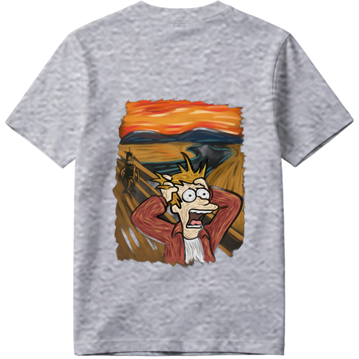 Futurama: Fry and Bender in the Desert Sunset - Tee