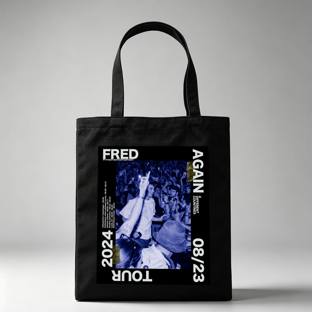 FRED AGAIN TOUR 2024 Live Concert Crowd Energy at Festival Event - Canvas tote bags