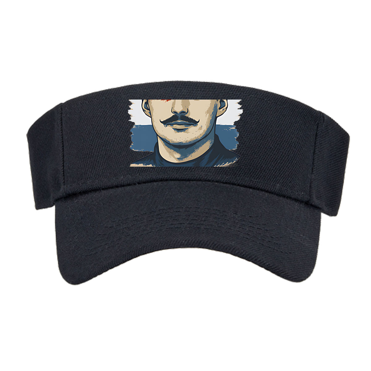 Franz Hermann Portrait with Austrian Flag Colors -  Visor cap