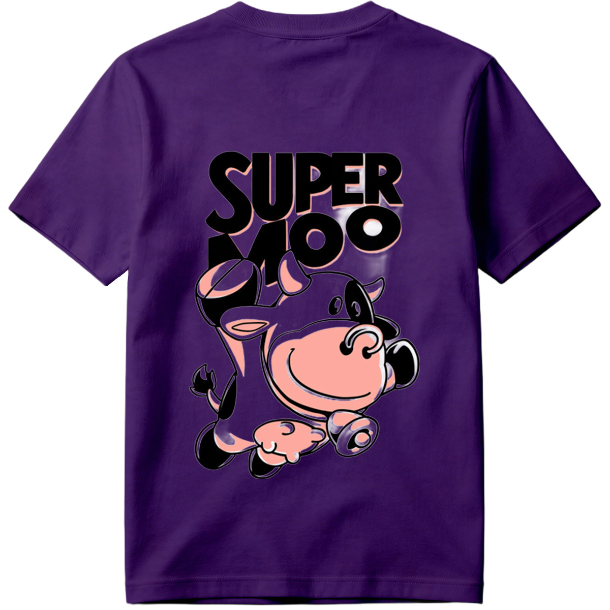 Super Moo Cow Character Design - Tee