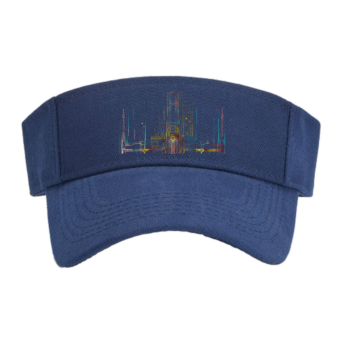 X-Wing Fighter in Neon Glow: Star Wars Iconic Spacecraft Art -  Visor cap
