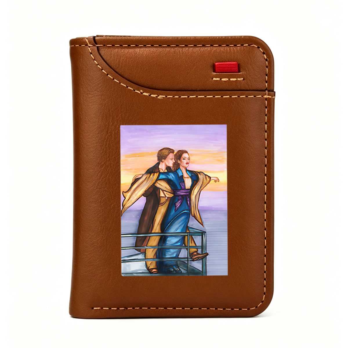 Jack and Rose on the Titanic Deck - Vertical Style Wallet